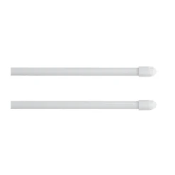 Paris Prix Lot de 2 Tringles Extensibles "Kepa" 80-110cm Blanc* Tringle À Rideau À Composer