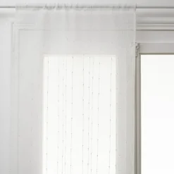 Atmosphera Créateur D'Intérieur Lot de 2 voilages Anissa - blanc 60x160 cm - Atmosphera* Voilage