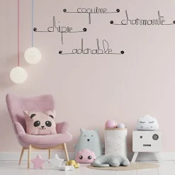 Bijoux De Mur Lot GIRL - Adorable Chipie Coquine Charmante - Sculpture fil de fer 30-40 cm -* Objet Décoratif Mural