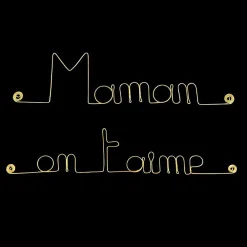 Best Bijoux De Mur Mamam on t aime - Sculpture fil de fer 30-40 cm -