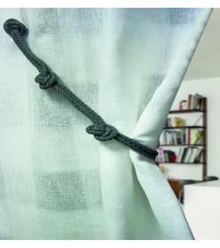 Best Secodir MARINA - Embrasse Rideau Textile Aimantée - Sans Perçage