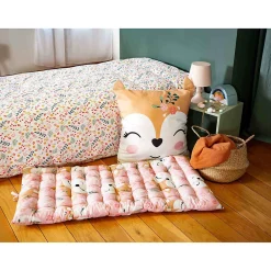 Côté Déco Matelas de sol enfant Renard - 100% coton 120 g/m²* Coussin De Sol