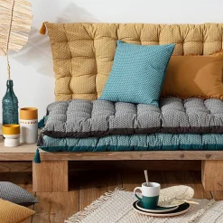 Atmosphera Créateur D'Intérieur Matelas de sol Otto jaune moutarde 60x120 cm - Atmosphera* Coussin De Sol