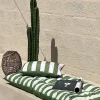 Hot Ornami Matelas de sol rayé vert L.120 x l.60 x ep.5cm