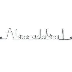 Bijoux De Mur Message fil de fer- Abracadabra - Sculpture fil de fer 50-60 cm -* Objet Décoratif Mural