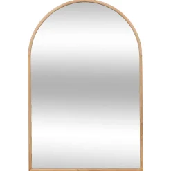 Atmosphera Miroir arche en bois - 60 x 90 cm - Beige