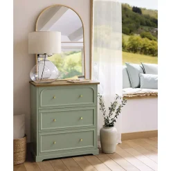 Atmosphera Miroir arche en bois - 60 x 90 cm - Beige
