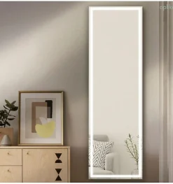 Aplike Miroir complet avec lumière LED frontale - lumière blanche neutre (4000K) - 160 x 50cm - Modèle Paris* Miroir|Miroir