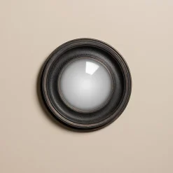 Chehoma Miroir convexe patine noire 24cm* Miroir|Miroir
