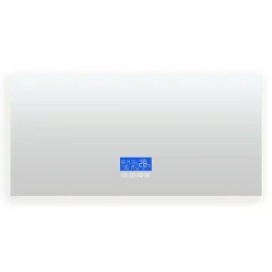 Discount Fortuna lai Miroir De Salle De Bain Avec Éclairage 60 X 100 Cm, Affichage De La Température, Fonction Antibuée