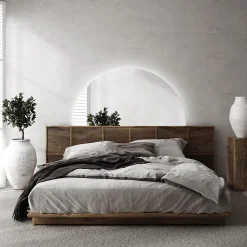 Tulup Miroir demi-rond LED 25x50 cm éclairage neutre mural design* Miroir|Miroir