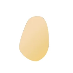 Outlet Ornami Miroir doré forme organique 40x25cm