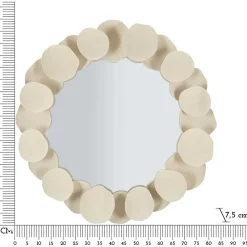 Mauro Ferretti Miroir en métal Dune 85x7.5 x85 cm* Miroir|Miroir