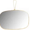 Best Amadeus Miroir en verre et métal doré James 30x30 cm