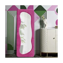 Mauro Ferretti Miroir en verre et tissu Theodor 60x4x160 cm* Miroir|Miroir