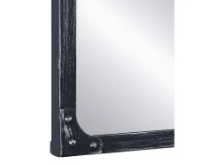 Outlet Vente-unique Miroir fenêtre industriel en métal - L. 140 x H. 75 cm - Noir - MAASTRICHT