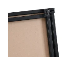 Outlet Vente-unique Miroir fenêtre industriel en métal - L. 140 x H. 75 cm - Noir - MAASTRICHT