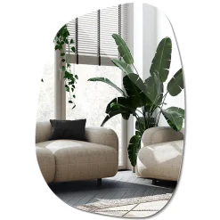 Wallfluent Miroir forme originale 79 x 57 cm pour le salon chambre* Miroir|Miroir