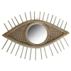 Deko & Co Miroir ŒIL en rotin 49x35 'Deko&co'* Miroir|Miroir