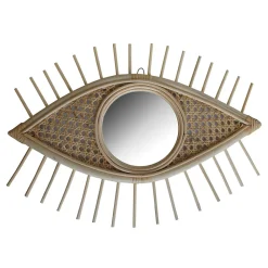 Deko & Co Miroir ŒIL en rotin 49x35 'Deko&co'* Miroir|Miroir