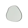 Clearance J-Line Miroir irrégulier bord en métal noir 47x49 cm