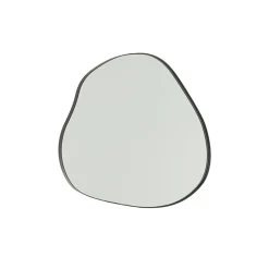 Clearance J-Line Miroir irrégulier bord en métal noir 47x49 cm