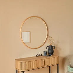 Atmosphera Créateur D'Intérieur Miroir Kim marron D75cm - Atmosphera* Miroir|Miroir