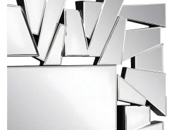 Outlet Vente-unique Miroir mural en inox - L. 120 x H. 76 cm - UYUNI