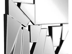 Outlet Vente-unique Miroir mural en inox - L. 120 x H. 76 cm - UYUNI