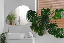 Wallfluent Miroir Mural Irrégulier 68 x 67cm Miroir Déco Forme Libre Pour Chambre Ou Couloir* Miroir|Miroir