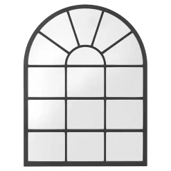 [En.Casa] Miroir mural Villalago forme fenêtre arrondie 80 x 60 cm en.casa* Miroir|Miroir
