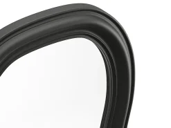 Hot Vente-unique Miroir organique en bois de paulownia - L. 60 x H. 160 cm - Noir - TAYLI