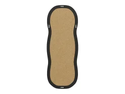 Hot Vente-unique Miroir organique en bois de paulownia - L. 60 x H. 160 cm - Noir - TAYLI