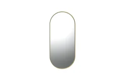 New Ornami Miroir ovale métal doré H.100cm , Elvie