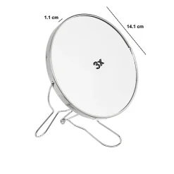 5Five Miroir Rond Lipstick 14 cm - Argent-* Miroir|Miroir