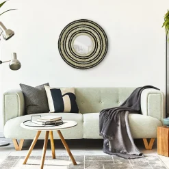 Dada Art Miroir rond corde Ø52 cm noir