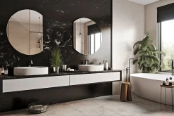 Wallfluent Miroir Rond Coupé 63 x 70 cm Miroir Pour Dressing Minimaliste* Miroir|Miroir