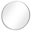 Discount Geese Home Miroir rond simple diamètre 120 cadre métal noir structure métal