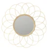 The Home Deco Factory Miroir Rosace en rotin - Diam 56 cm* Miroir|Miroir