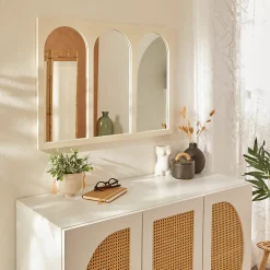 Sale Atmosphera Créateur D'Intérieur Miroir Sohane blanc 91x66cm - Atmosphera