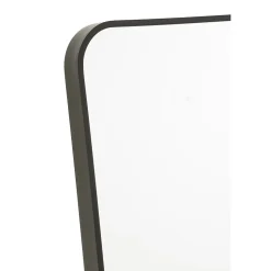 Clearance J-Line Miroir sur pied en verre noir 55x150 cm