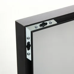 Simple Life Miroir sur Pied 140x40 cm, Cadre Aluminium Noir, Miroir Mural Moderne à Poser ou Suspendre* Miroir|Miroir