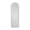 Dmora Miroir Zaniah, Verre miroité, Objet d'ameublement mural, Décoration avec miroir, 50x2h160 cm, Chêne* Miroir|Miroir