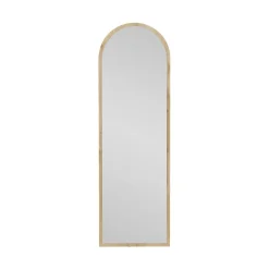 Dmora Miroir Zaniah, Verre miroité, Objet d'ameublement mural, Décoration avec miroir, 50x2h160 cm, Chêne* Miroir|Miroir