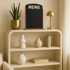 Hot Ornami Mémo board ardoise contour bois 53x35cm