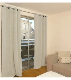 Discount Secodir MOSCOU - Rideau thermique occultant en velours côtelé 140x260 cm