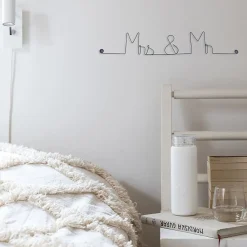 Best Bijoux De Mur Mrs & Mr - Sculpture fil de fer 50-60 cm -
