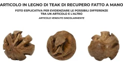 Best Mauro Ferretti Objet Déco Rond en Teck 