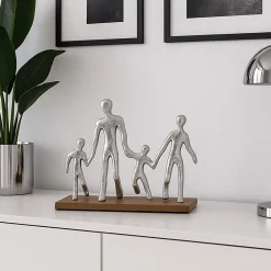 Best Ornami Objet déco silhouette famille 20cm