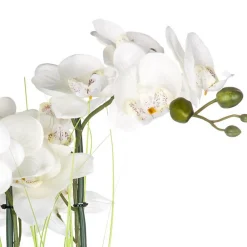 Sale Atmosphera Créateur D'Intérieur Orchidée artificielle - vase argent en céramique - H53 cm - Atmosphera